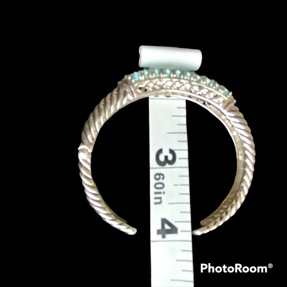 QVC sterling silver Hinged cuff bracelet - Picture 5 of 7